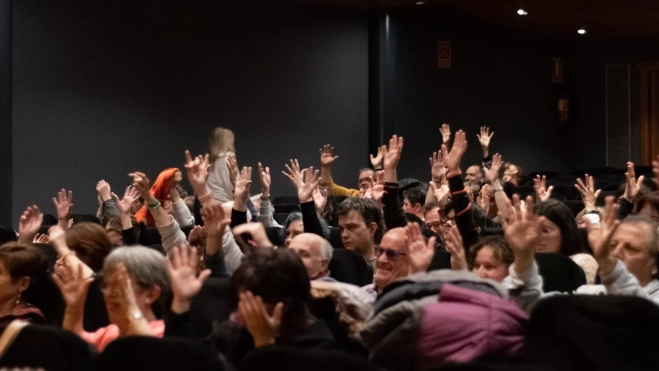 Asistentes a la representación de Zafra en Diversario.