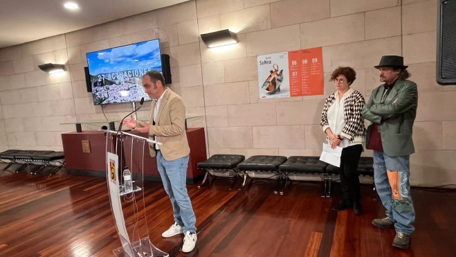 Carlos Sampériz, Begoña Puértolas y Luis Calvo.