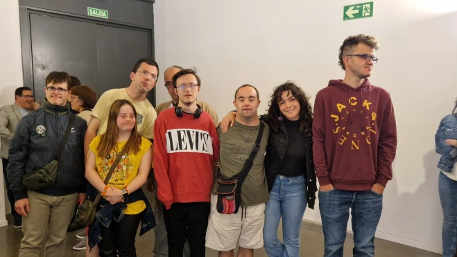 Un grupo de jóvenes vinculados a Cadis Huesca. Foto Myriam Martínez