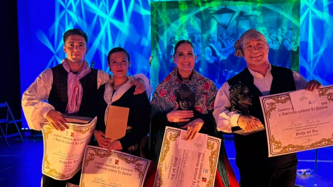 Los cuatro ganadores en Calatayud