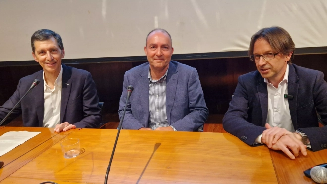 José Puzo, Carlos Plana y Javier Olivera. Foto Myriam Martínez