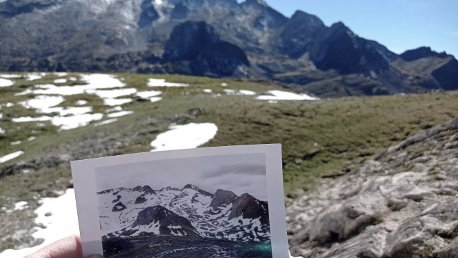 Las Maladetas, antes y después de Richard Long. 