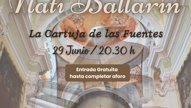 Cartel Concierto de Piano de Nati Ballarín en La Cartuja de las Fuentes