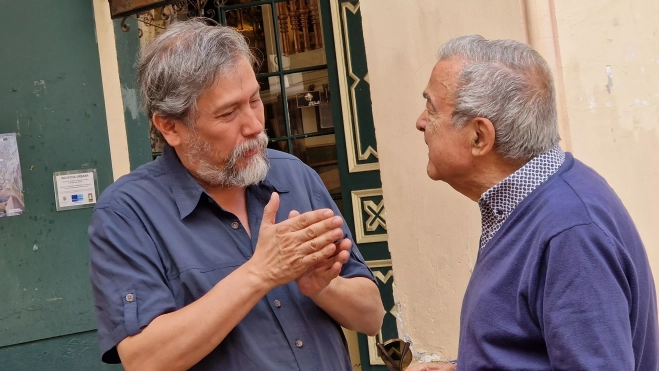 Armando Casas y Ángel Garcés. Foto Myriam Martínez