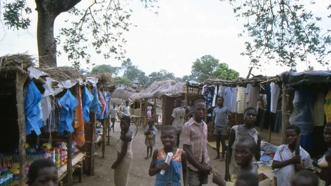 Un campo de refugiados en Congo