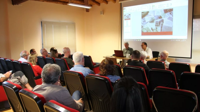 Imagen de la presentación del proyecto en Sariñena. Foto Carlos Neofato