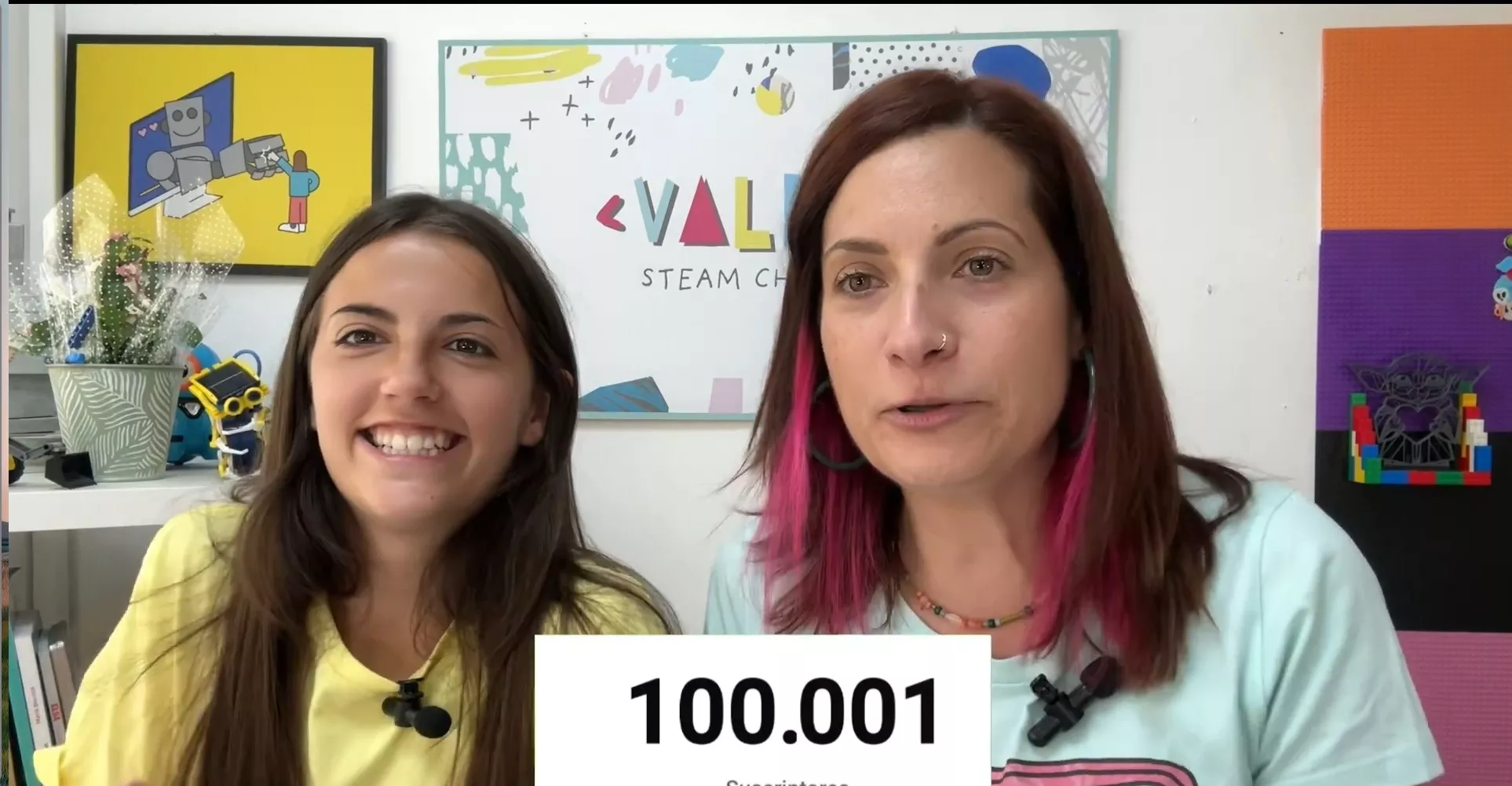 ValPatSteam, Valeria y Patricia alcanzan los 100.000 suscriptores, botón de  plata de Youtube