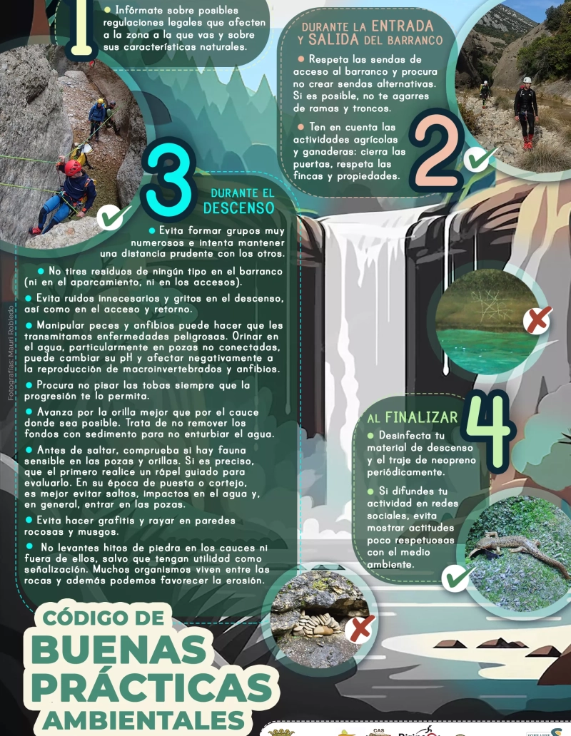 Codigo buenas practicas Barranquismo Geoparque