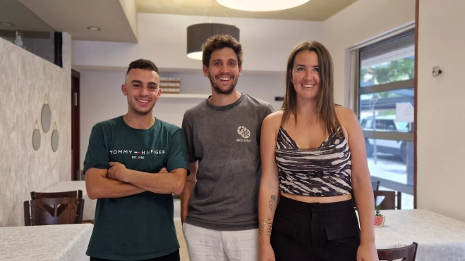 Pablo Sampere, Octavio Montiel y Marta Bainac. Foto Myriam Martínez Pablo Sampere, Octavio Montiel y Marta Bainac. Foto Myriam Martínez