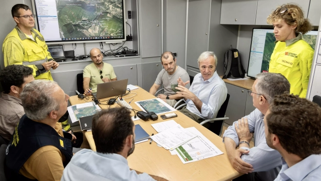 Azcón se ha desplazado a Aínsa para conocer sobre el terreno lo sucedido.