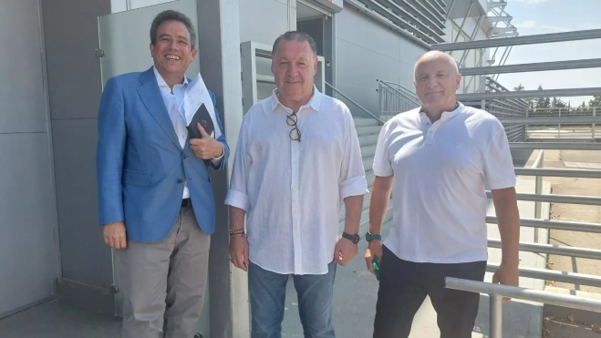 Manuel Ollé, Agustín Lasaosa y Ricardo Arca. Foto Javier García Antón Manuel Ollé, Agustín Lasaosa y Ricardo Arca. Foto Javier García Antón