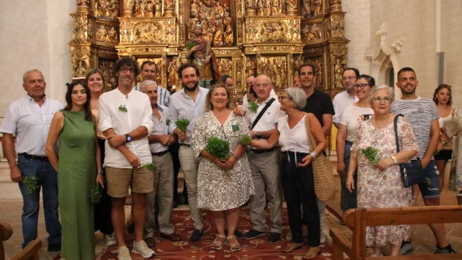 Autoridades presentes en la misa en la Colegiata