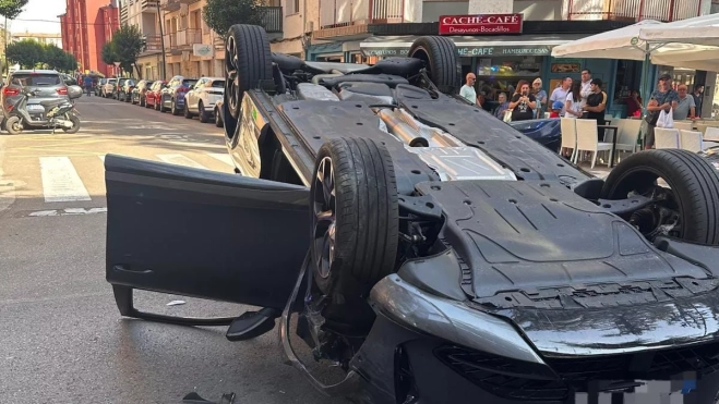 Estado del vehículo tras el accidente.