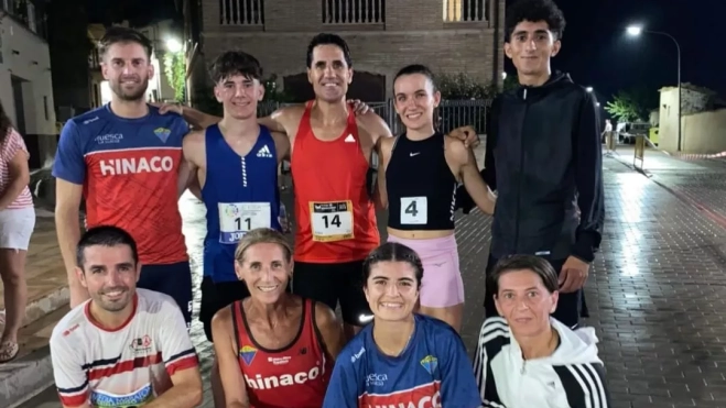 El "Phondy Team" en Castejón del Puente. El "Phondy Team" en Castejón del Puente.