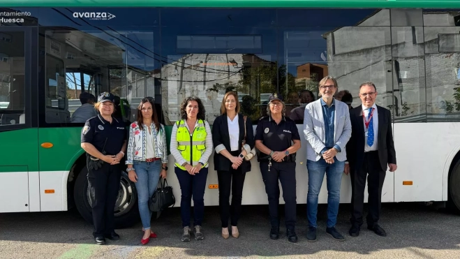 Representantes de las instituciones y empresas que colaboran en la Semana de la Movilidad.