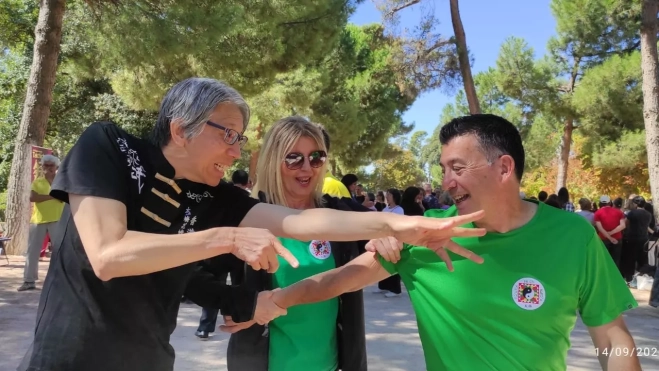 La Escuela de Tai chi Huesca, en la 20 edición del Encuentro de Tai Chi Chuan de Madrid.