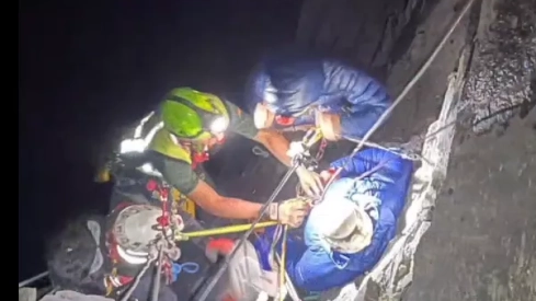 Rescate de un escalador en Ordesa.