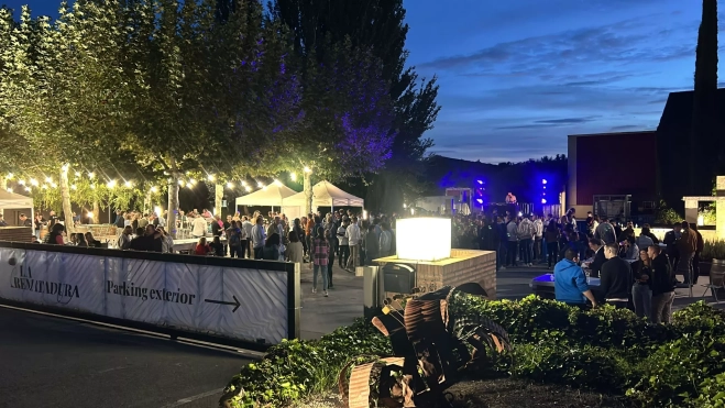 Imagen de la fiesta de la Rematadura de Bodega Pirineos.