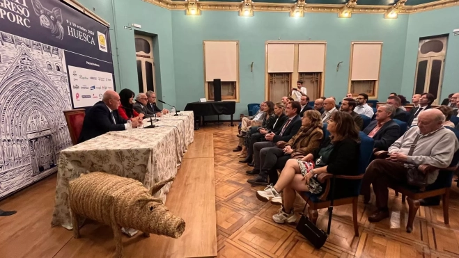 Imagen del acto celebrado en el Casino de Huesca.