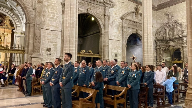 Magnífico aspecto de la Catedral en la misa de la Virgen del Pilar