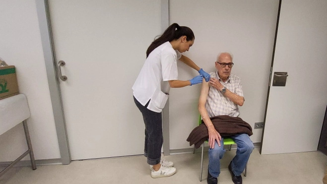 Arranca la vacunación a mayores de 85 años en Huesca,