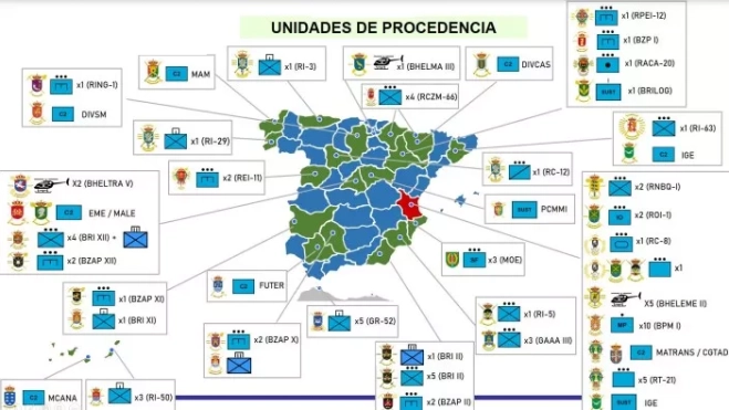 Concentración de recursos desde toda España en Valencia