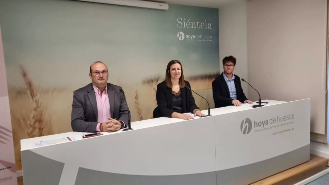 Miguel Ángel Torres, Mónica Soler y Chema Paraled´en la presentación del Foro