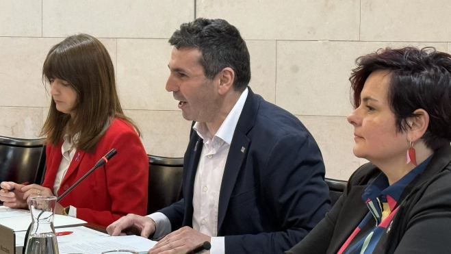 Fernando Sánchez durante su intervención en el pleno de la DPH.