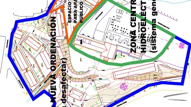 Croquis de la planificación pretendida por el ayuntamiento