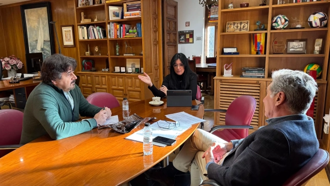 Encuentro mantenido por Orduna y Oliván con Rubió.