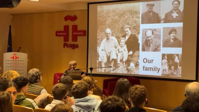 Fotografía de la familia de Michaela Vidlaková