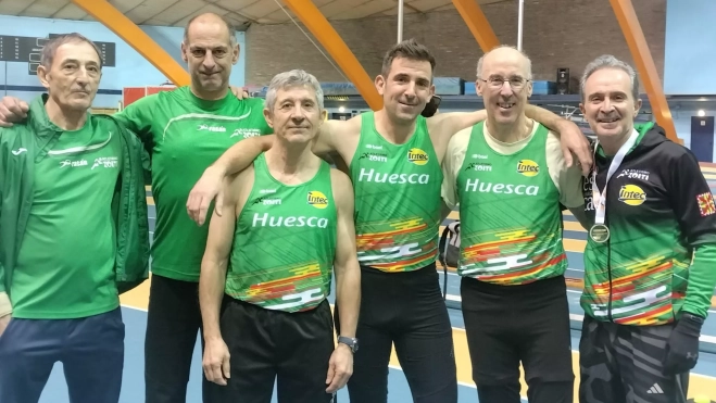 Veteranos de Intec-Zoiti en el Camkpeonato de Aragón.