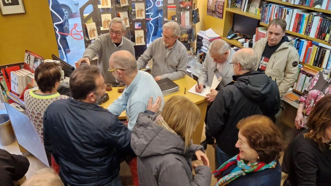 Presentación del libro Fuellas d' Abisinia de Chusé Inazio Nabarro. Foto Myriam Martínez