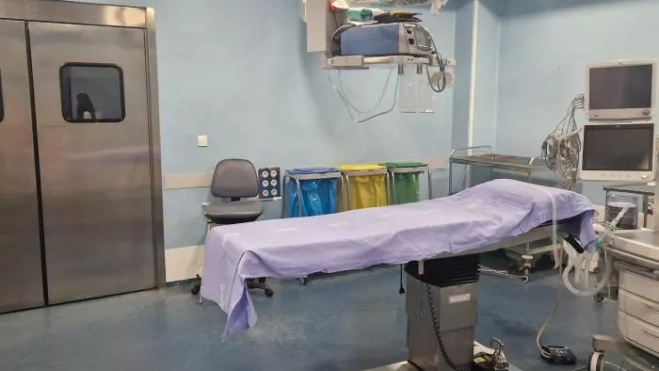 Imagen de uno de los quirófanos del Hospital San Jorge ya secado tras la avería