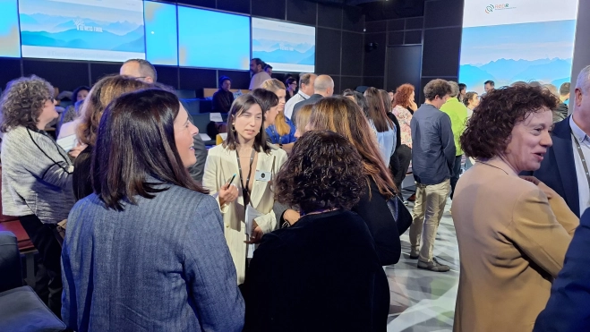 Raquel García Puy con otros emprendedores participantes en el concurso.