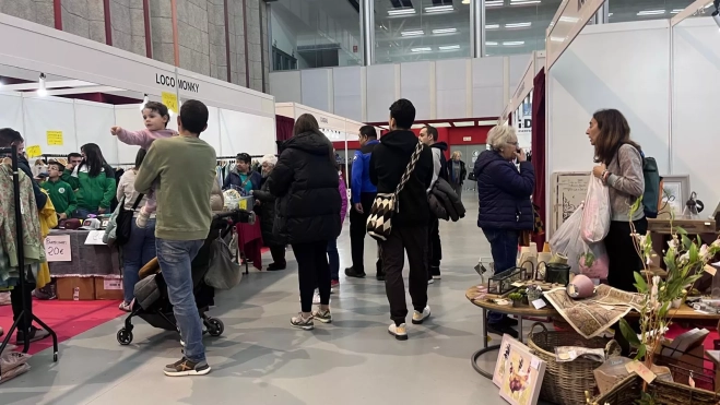 El domingo también se ha registrado buen ambiente en la Feria de los Stocks de Huesca. El domingo también se ha registrado buen ambiente en la Feria de los Stocks de Huesca.