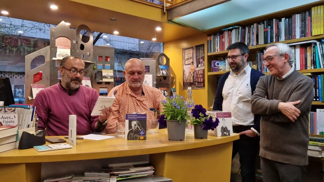 Jesús Marchamalo, leyendo un fragmento del libro. Foto Myriam Martínez Jesús Marchamalo, leyendo un fragmento del libro. Foto Myriam Martínez