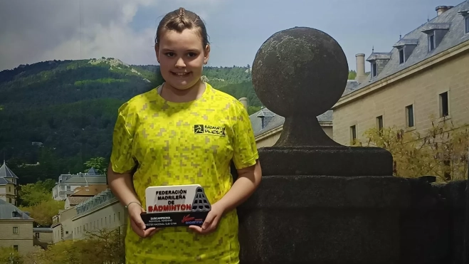 Lucía Rodríguez, subcampeona en San Lorenzo de El Escorial. Lucía Rodríguez, subcampeona en San Lorenzo de El Escorial.