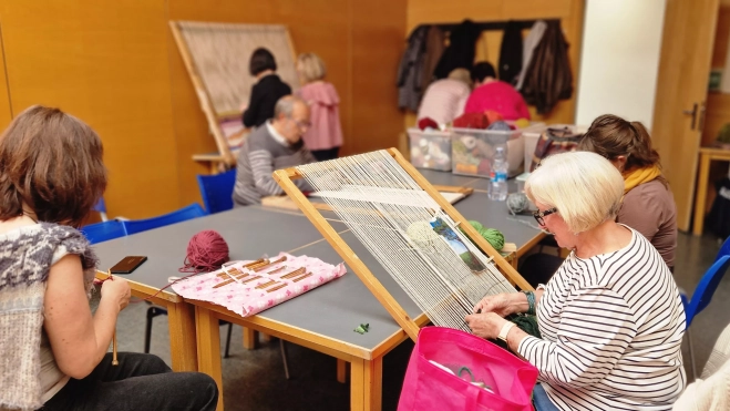 Aula de Tapices de Arcadia en el Centro Cívico. Foto Myriam Martínez Aula de Tapices de Arcadia en el Centro Cívico. Foto Myriam Martínez