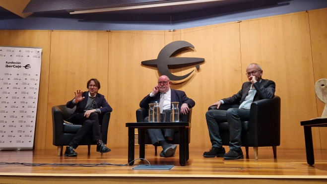 Javier Olivera, Antonio Bulbena y Carmelo Pelegrín. Foto Myriam Martínez Javier Olivera, Antonio Bulbena y Carmelo Pelegrín. Foto Myriam Martínez