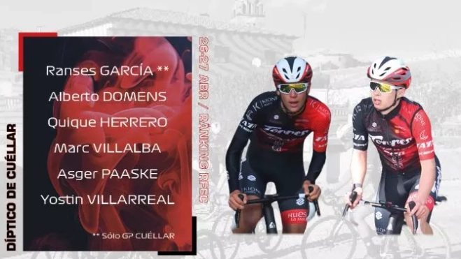 Alineación del equipo en Cuéllar Alineación del equipo en Cuéllar