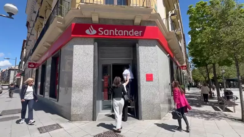 El Banco Santander, cerrado El Banco Santander, cerrado