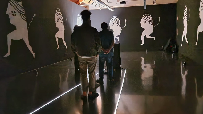 La instalación constituye una experiencia inmersiva. Foto Myriam Martínez La instalación constituye una experiencia inmersiva. Foto Myriam Martínez