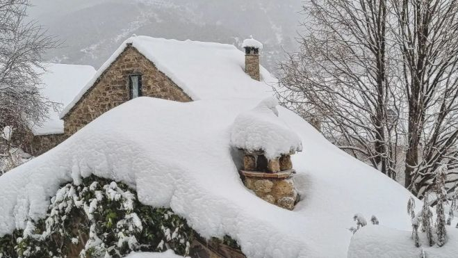 Aragüés del Puerto uno de los puntos de la provincia con más precipitaciones esta semana