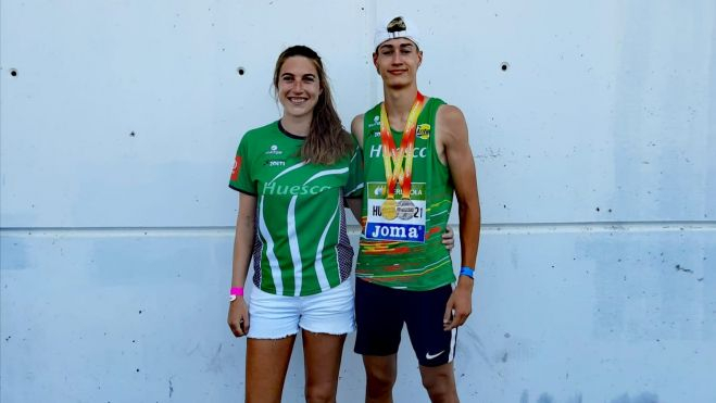 Eila Izquierdo y Raúl Martín, entrenadora y atleta