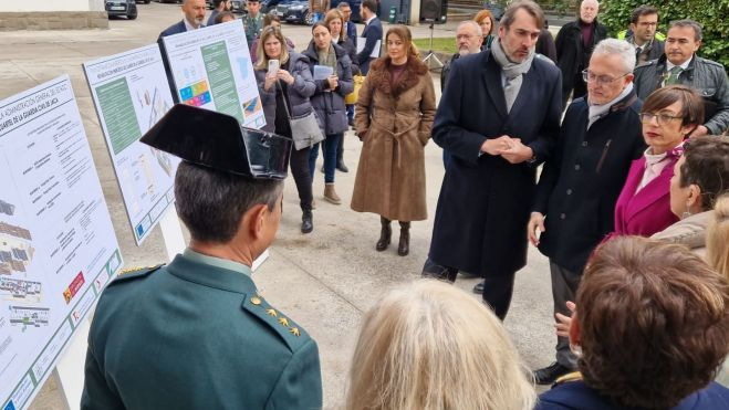 Presentación de los detalles del proyecto para el cuartel de Jaca.