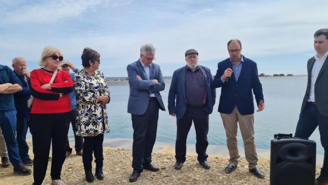 Acto de inauguración del riego en parcelas de El Tormillo.