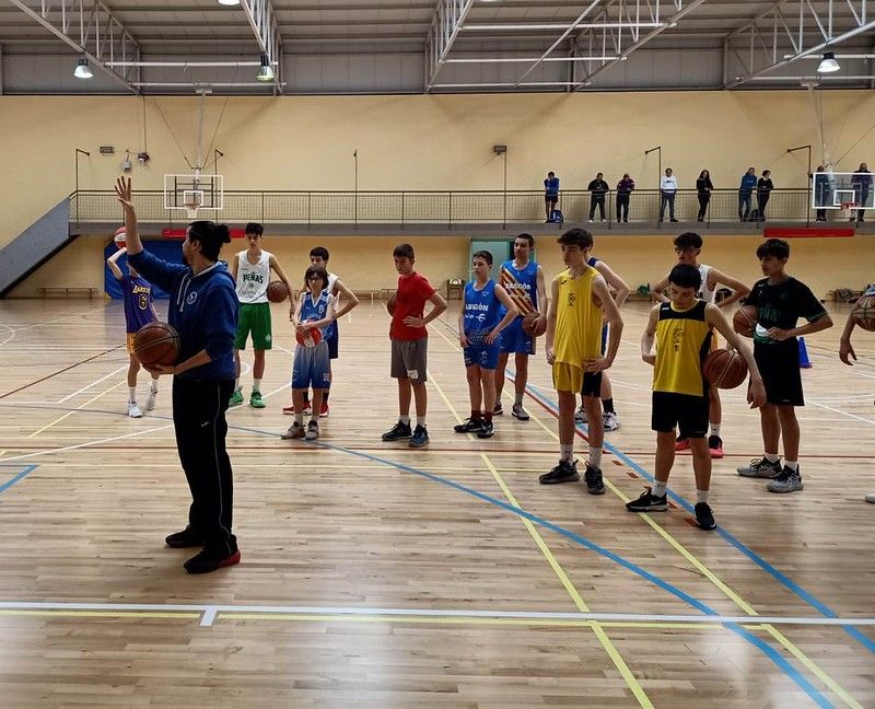 Domingo de tecnificación de baloncesto en Huesca