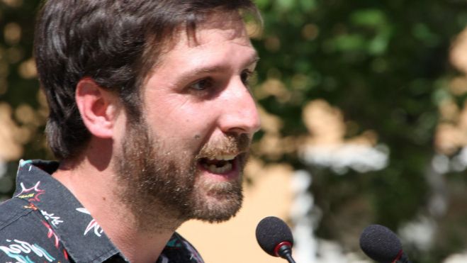 Guille Boix, en el mitin Guille Boix, en el mitin